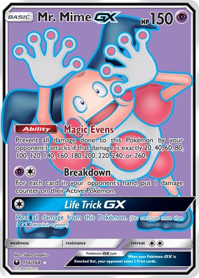 Mr. Mime GX #156 SM - Celestial Storm