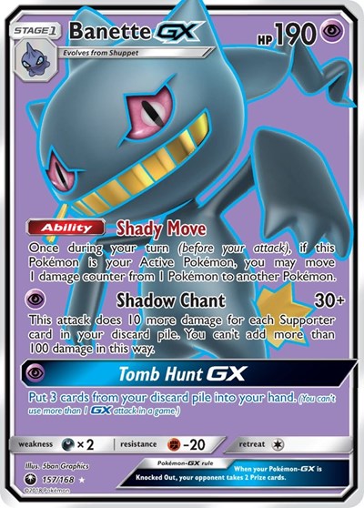 Banette GX #157 SM - Celestial Storm