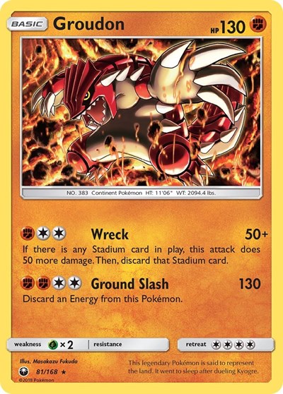 Groudon #81 SM - Celestial Storm