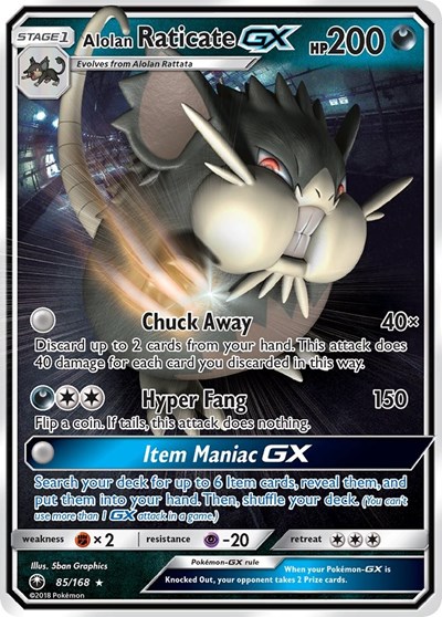 Alolan Raticate GX #85 SM - Celestial Storm