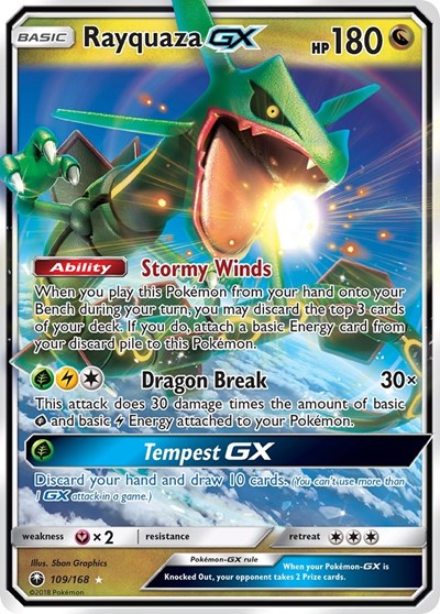 Rayquaza GX #109 SM - Celestial Storm