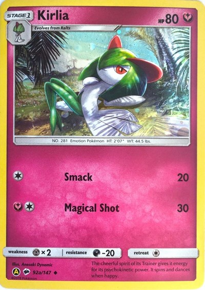 Kirlia #92A Alternate Art Promos