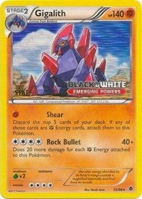 Gigalith 53/98 (Prerelease) [Staff] #53 Black and White Promos