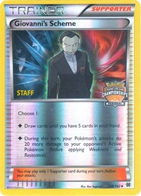 Giovanni's Scheme (Regional Championships) [Staff] #138 League & Championship Cards