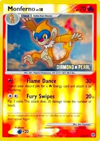 Monferno [Diamond & Pearl] #56 Burger King Promos