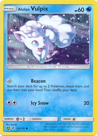 Alolan Vulpix #21A Alternate Art Promos