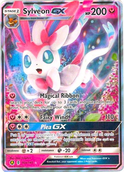 Sylveon GX #92A Alternate Art Promos