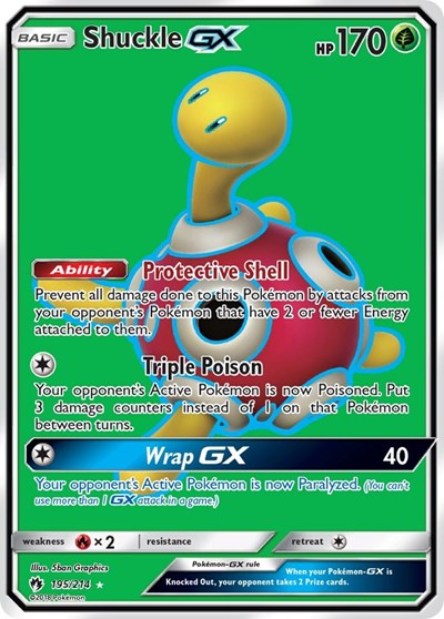 Shuckle GX #195 SM - Lost Thunder