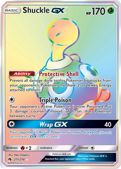 Shuckle GX #215 SM - Lost Thunder