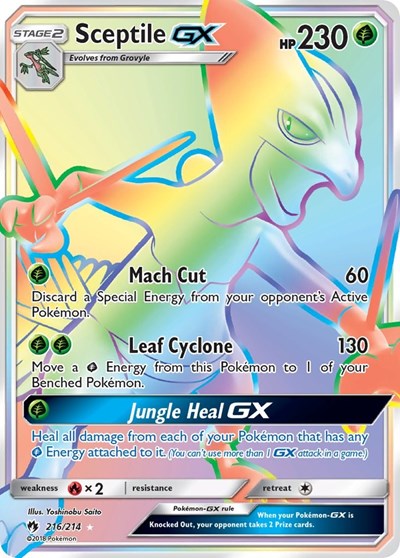 Sceptile GX #216 SM - Lost Thunder