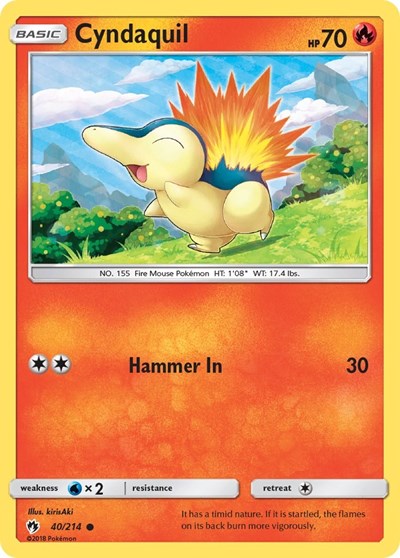 Cyndaquil #40 SM - Lost Thunder