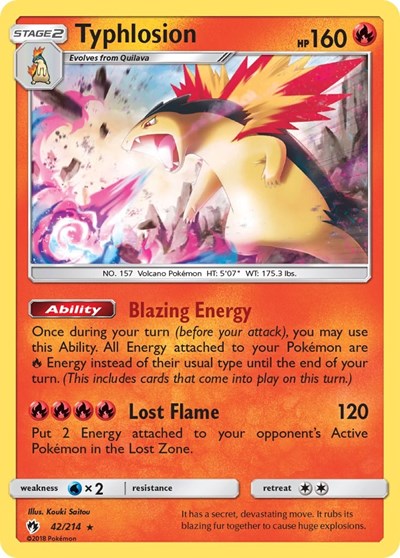Typhlosion #42 SM - Lost Thunder