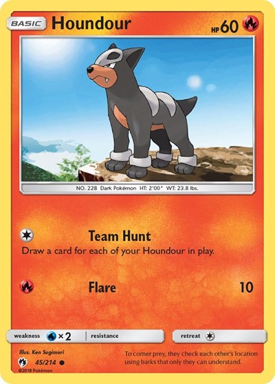 Houndour #45 SM - Lost Thunder