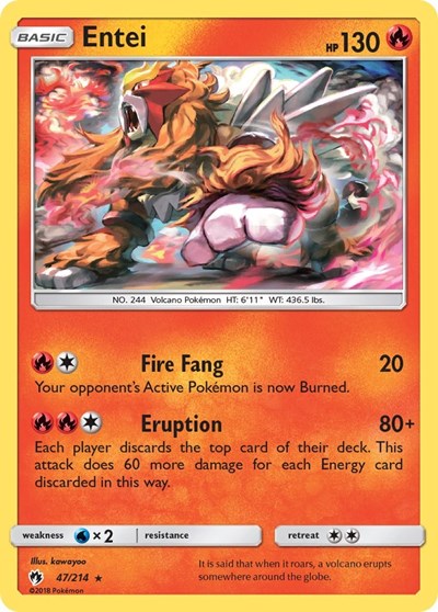 Entei #47 SM - Lost Thunder
