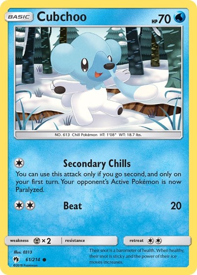 Cubchoo #61 SM - Lost Thunder