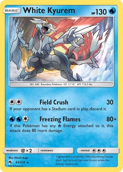 White Kyurem #63 SM - Lost Thunder