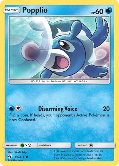 Popplio #64 SM - Lost Thunder