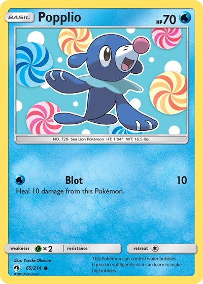 Popplio #65 SM - Lost Thunder