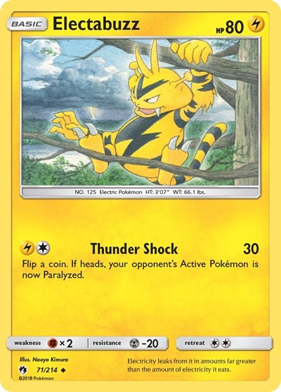 Electabuzz #71 SM - Lost Thunder
