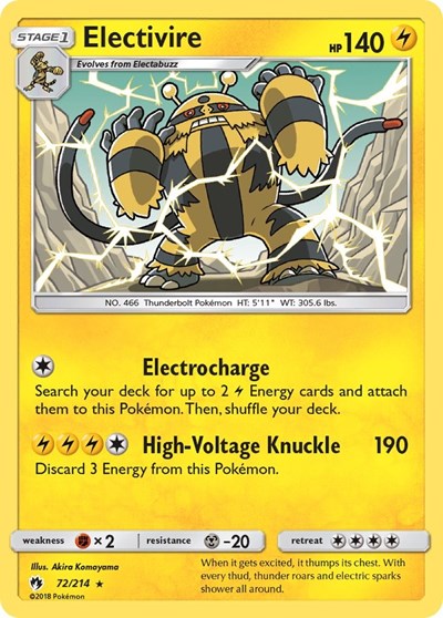 Electivire #72 SM - Lost Thunder