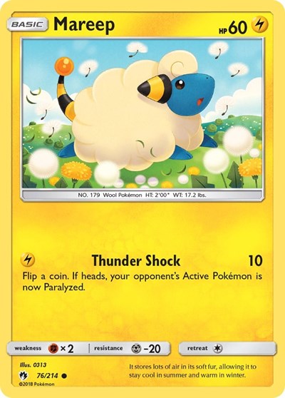 Mareep #76 SM - Lost Thunder