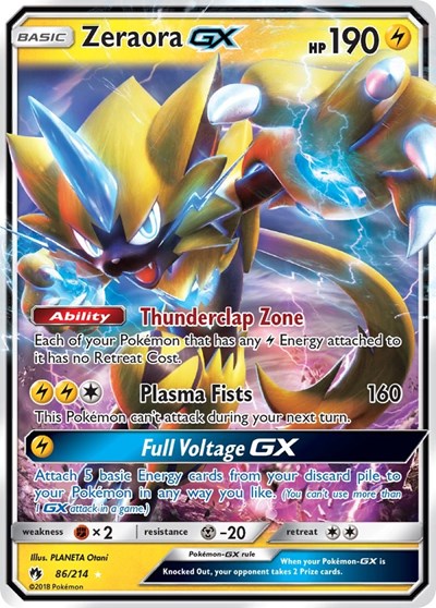 Zeraora GX #86 SM - Lost Thunder