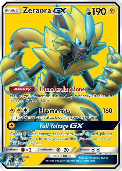 Zeraora GX #201 SM - Lost Thunder