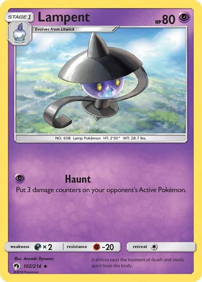 Lampent #102 SM - Lost Thunder