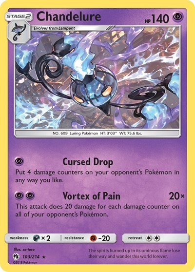 Chandelure #103 SM - Lost Thunder