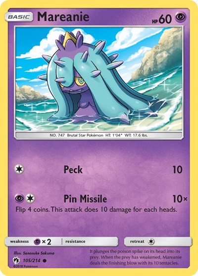 Mareanie #105 SM - Lost Thunder