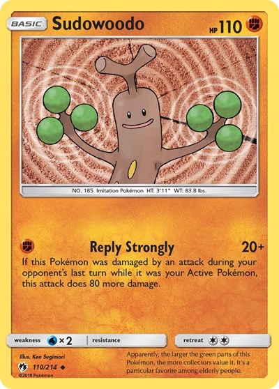 Sudowoodo #110 SM - Lost Thunder
