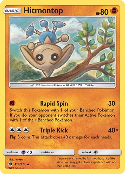 Hitmontop #113 SM - Lost Thunder
