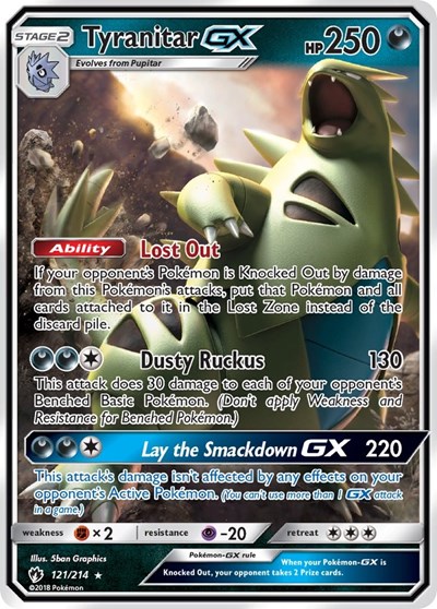 Tyranitar GX #121 SM - Lost Thunder
