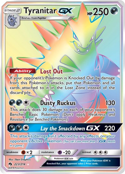 Tyranitar GX #223 SM - Lost Thunder