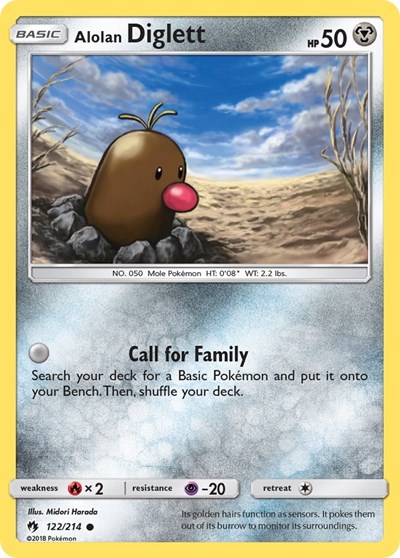 Alolan Diglett #122 SM - Lost Thunder