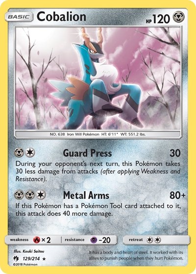 Cobalion #129 SM - Lost Thunder
