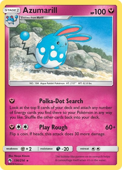 Azumarill #136 SM - Lost Thunder