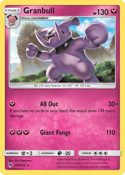 Granbull #138 SM - Lost Thunder