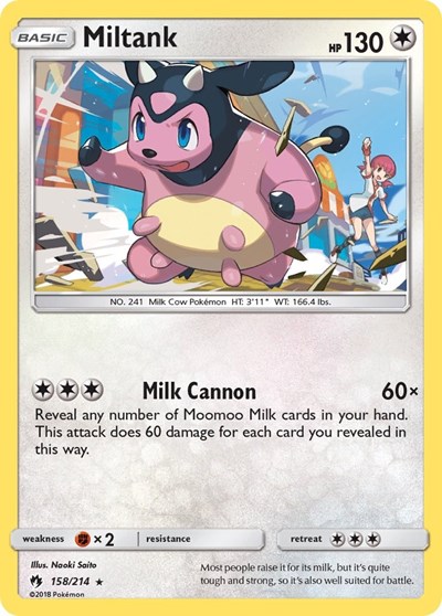 Miltank #158 SM - Lost Thunder