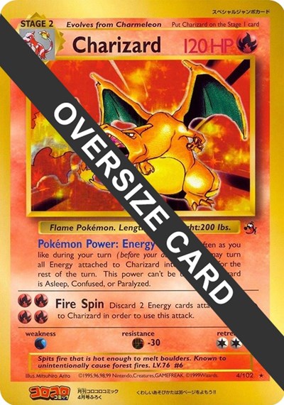 Charizard #4 Jumbo Cards
