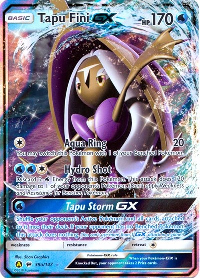 Tapu Fini GX #39A Alternate Art Promos