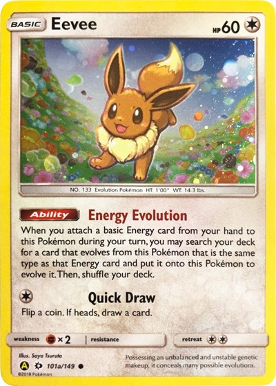 Eevee #101A Alternate Art Promos