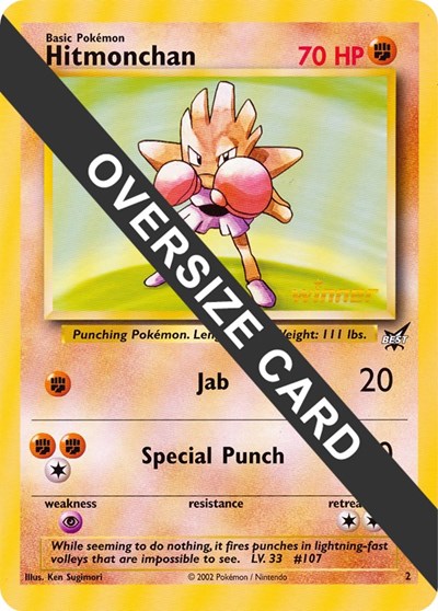Hitmonchan - 2 Jumbo Cards #2