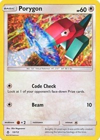 Porygon #12 McDonald's Promos 2018