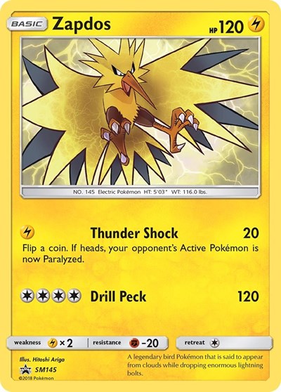 Zapdos SM Promos #SM145