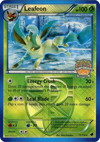 Leafeon #11 League & Championship Cards
