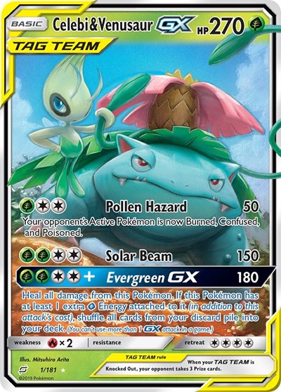 Celebi & Venusaur GX #1 SM - Team Up