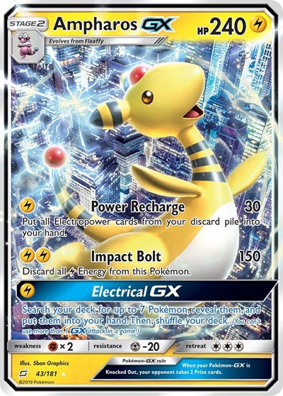 Ampharos GX #43 SM - Team Up