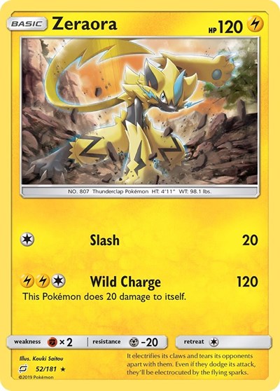 Zeraora #52 SM - Team Up