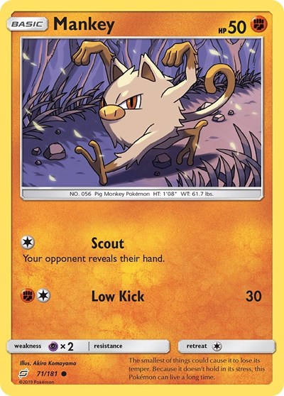 Mankey #71 SM - Team Up